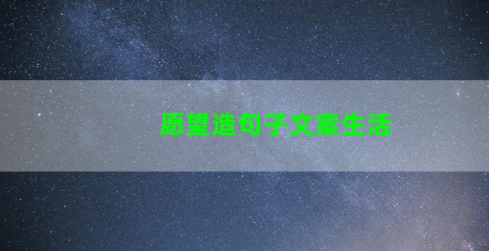 愿望造句子文案生活